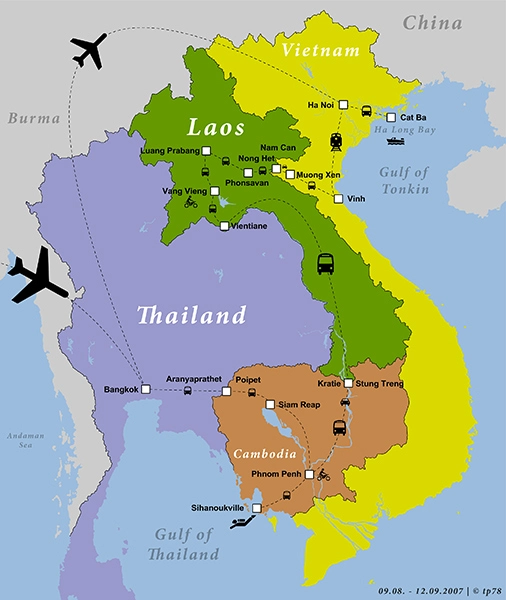 map of southeast asia